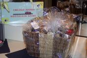 Chicago Ave. nostalgia game & wine basket silent auction gifts (Photo courtesy of Betti Marino-Wasek)