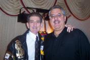 Dick Biondi with Mike Marino (Photo courtesy of Betti Marino-Wasek)