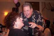 Ronnie Rice singing with Cindi Marino (Photo courtesy of Betti Marino-Wasek)