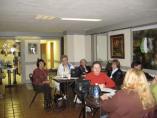 Far table, from left: Nancy Woodward, Christine Karkoszka Anderson, Mrs. Helen Karkoszka, Sally Shillcutt Arroyo. Near table, Mary Senorski Krauss, Lorraine Senorski King (back to camera), Jane Cozzi. (Photo courtesy of Connie Straube)