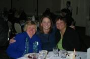 Mary Kay Raymond-Masco ('63), with Tom Raymond's daughter, Debbie Budnik and wife Mary Ann Raymond