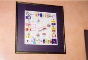 Chicago Monopoly Board on wall of Jim & Pete's Restaurant (photo courtesy of Betti Wasek & Connie Straube)