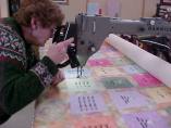 FOLA Quilt  (12/18/04) - Work in progress (Photo Courtesty of Chris Anderson)