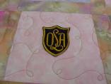 FOLA Quilt  (12/18/04) - OLA school logo square (Photo Courtesty of Chris Anderson)