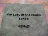 FOLA Quilt  (12/18/04) - School name square (Photo Courtesty of Chris Anderson)