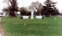 Queen of Heaven Cemetery, the peaceful final resting place of 25 of the child victims of the OLA fire. (Photo courtesy of Renee Jackson)