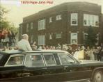 Pope John Paul II's motorcade during his historic visit to Chicago in 1979. (Photo courtesy of John Sullivan)