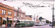 Route 65 bus at Pulaski & Grand in 1972 (Photo courtesy of Jerry Kasper)