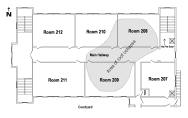 North Wing Roof Collapse Area