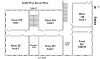 South Wing Second Floor of OLA in 1958
