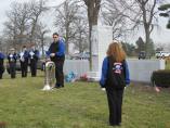 The Royal Airs Drum and Bugle Corps memorial at Queen of Heaven Cemetery, December 2, 2012. (Photo Courtesy of Burt Convey)